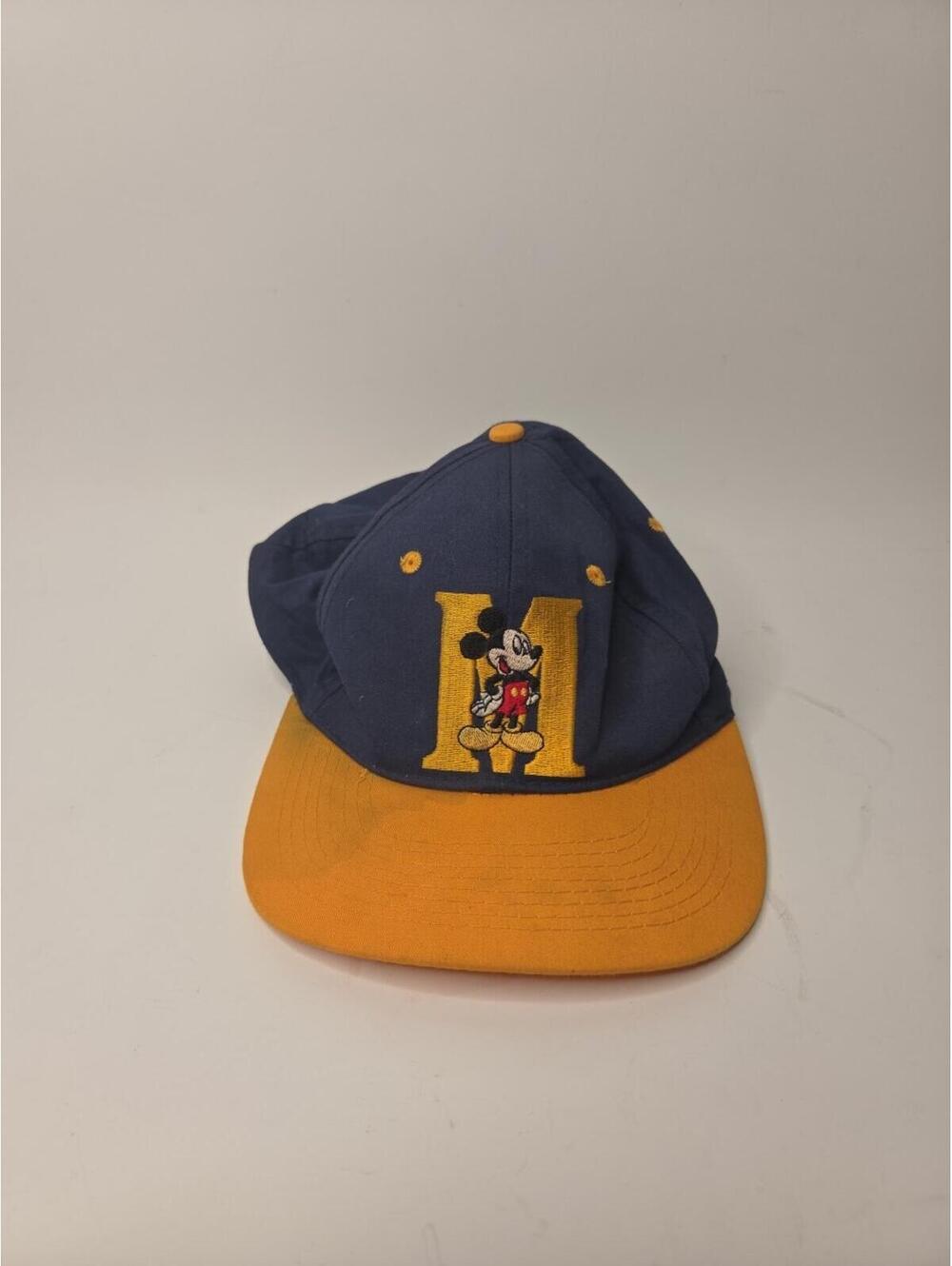 Vintage 1990s Mickey Mouse Unlimited Disney Snapback Yellow Blue